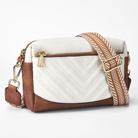 Ababuli Quilted Crossbody Purse Anti Theft Travel Purses Bag for Women Small Leather Trendy Bags with Guitar Strap for Wallet