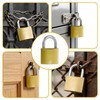 MCSDFN 2 Pack Keyed Padlocks, Small Locks with 3 Keys