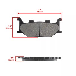 Celox Front Rear Brake Pads for Yamaha FZ6R 600 2009 2010 2011