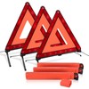 NATGAI 3 Pack Emergency Warning Triangles, Reflective Roadside Safety Triangle