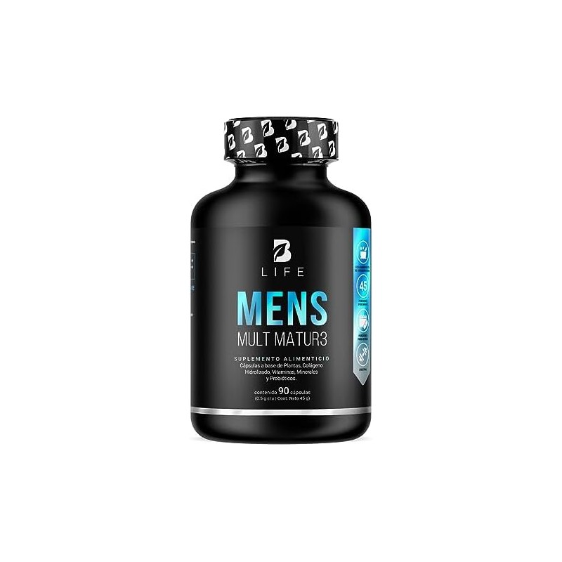 B Life Multivitamínico para Hombre 40 años con 90 cápsulas