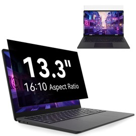 13.3 Inch Laptop Privacy Screen Compatible with Lenovo Hp Dell Acer Asus Thinkpad Envy Xps, 16:10 Aspect Removable Anti Glare Blue Light Filter Protector,13 in Computer Monitor Privacy Shield