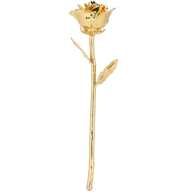 Long Stem Rose Gifts Dipped 24K Real Artificial Flower with