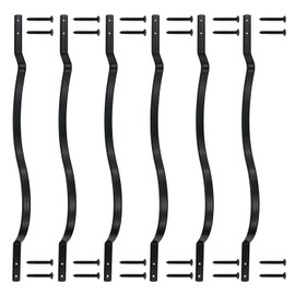 Belinova Curve Deck Balusters, 29.5"x1" Aluminum Alloy Deck Railing for Composite Deck, Staircase Baluster with Screws, Deck Balusters for Outdoor Stair Deck Porch (25-Pack, Shiny Black)