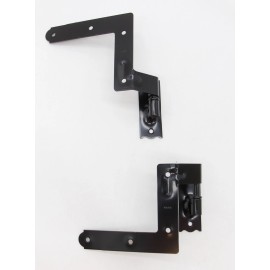 Pair of Olde New Stock Black Steel Blind Shutter Hinges