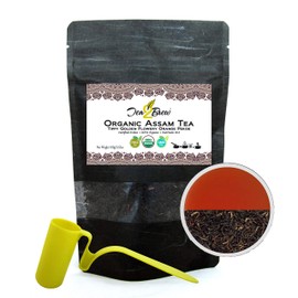 Tea2Brew | USDA Organic Assam Tea | Tippy Glolden Flowery Orange Pekoe | Fairtrade USA and Certified Kosher | 3.5oz (100g) Pouch | Makes 100 cups total | Pack of 2
