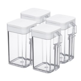 Yamazaki Industries Aqua Flour & Spice Bottle, Bulk Pack, Set of 4, White