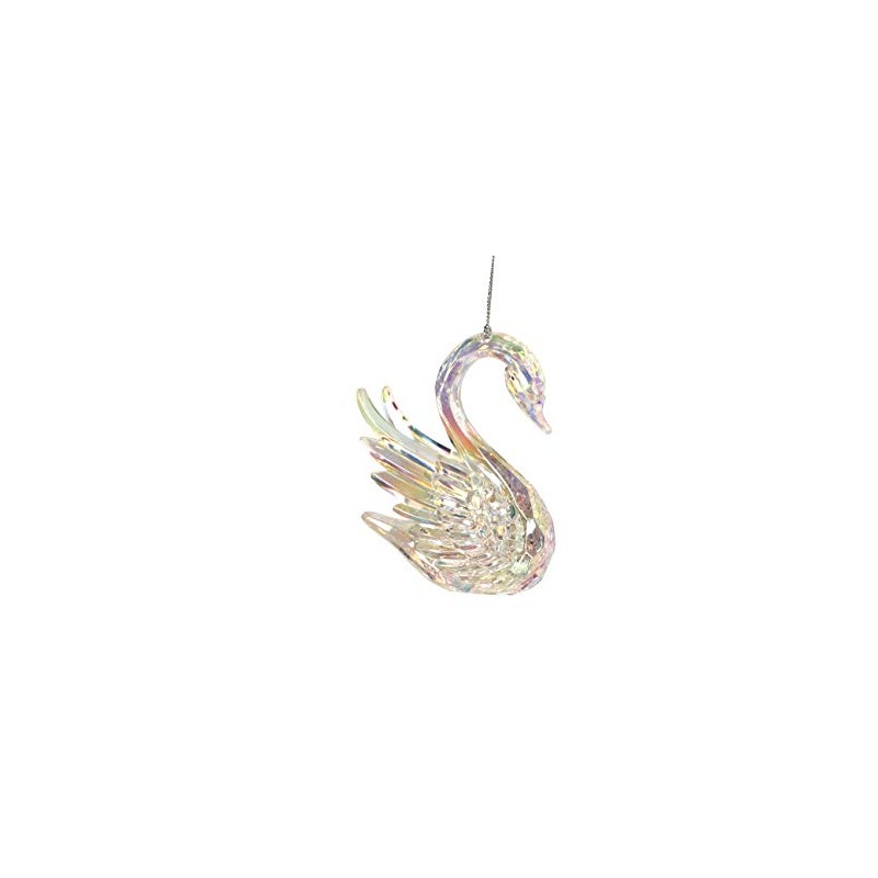 Gisela Graham Acrylic Christmas Ballerina Swan Decoration