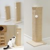 PETKARAY Couch Corner Cat Scratcher, 28'' Corner Scratching Post Cat