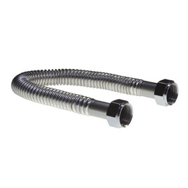 Falcon Stainless FF-24 3/4-Inch Female Nut x 3/4-Inch Female Nut x 24-Inches Stainless Steel Corrugated Connectors for Water Heater and Water Softener