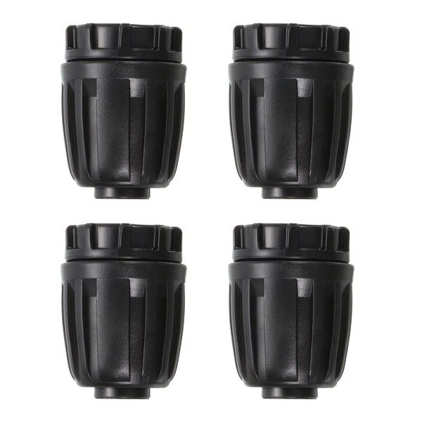 uxcell 4Pcs 1/2 inch Drip Irrigation Fittings Hose Faucet Adapter