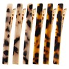 Cobahom 6Pcs Leopard Print Hair Clips Duckbill Hair Clip Metal