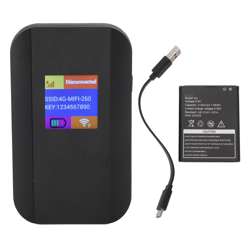 4G LTE Mobile WiFi Hotspot 500Mbps Support 10 Users 4G