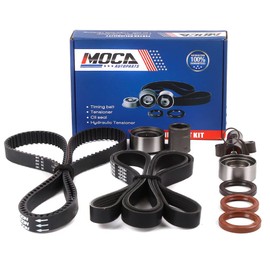 MOCA Timing Belt Kit with Serpentine Belt Fit for Acura 03-06 MDX & 05-08 RL & 04-08 TL for 05-09 for Odyssey & 05-07 for Pilot & 06-07 for Ridgeline