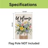wyooxoo Spring Welcome Garden Flag 12x18 Inch Double Sided For