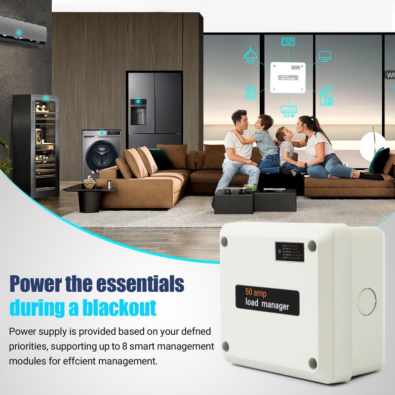 50 Amp Load Manager Smart Management Module compatible with Generac