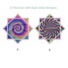 Flow Star (UV Reactive) Beginners Cloth Spinning Easy to Rotate