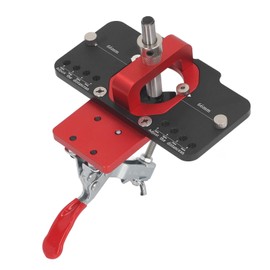 Hinge Jig Drilling Hole Puncher, 35mm Aluminum Alloy Hinge Jig, Cabinet Door Boring Drilling Hole Puncher, Accurate Locking Door Cabinet Hinge Jig Mounting Kit
