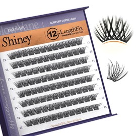 GlowVane TrueCurve 12mm D Curl Lash Clusters(Shiney)
