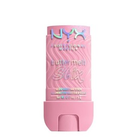 Nyx Professional Makeup, Buttermelt Glaze Stix. Iluminador en barra para cuerpo y rostro. Fórmula ultraligera con textura cremosa y vegana. Tono: My Melt Era (Rosa Claro Metálico) - 5 gr