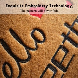 Coir Door Mat Outdoor Mats For Home Entrance,As for me and My House We Will Serve The Funny doormats,Front Door mat,Indoor Entrance Embroidered Welcome Rubber Rugs Home Back to School Decor 30”x 18”