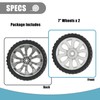 Sutmorly 7 inch Front Wheel Assembly for Most Walk-Behind Mowers,