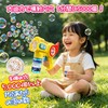 Funk Doggieシャボン玉 電動 バブルガン 8泡穴 LEDライト 長距離発射 液漏れ防止 バブルガンマシン シャボン玉