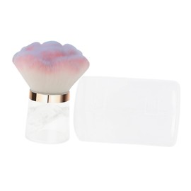 FRCOLOR Nail Art Dusting Brush Flower Shaped Makeup Blush Tool for Manicure Pedicure Efficient Duster for Dust Removal Compact Soft Design for Precise Application for Nail Care and Travel