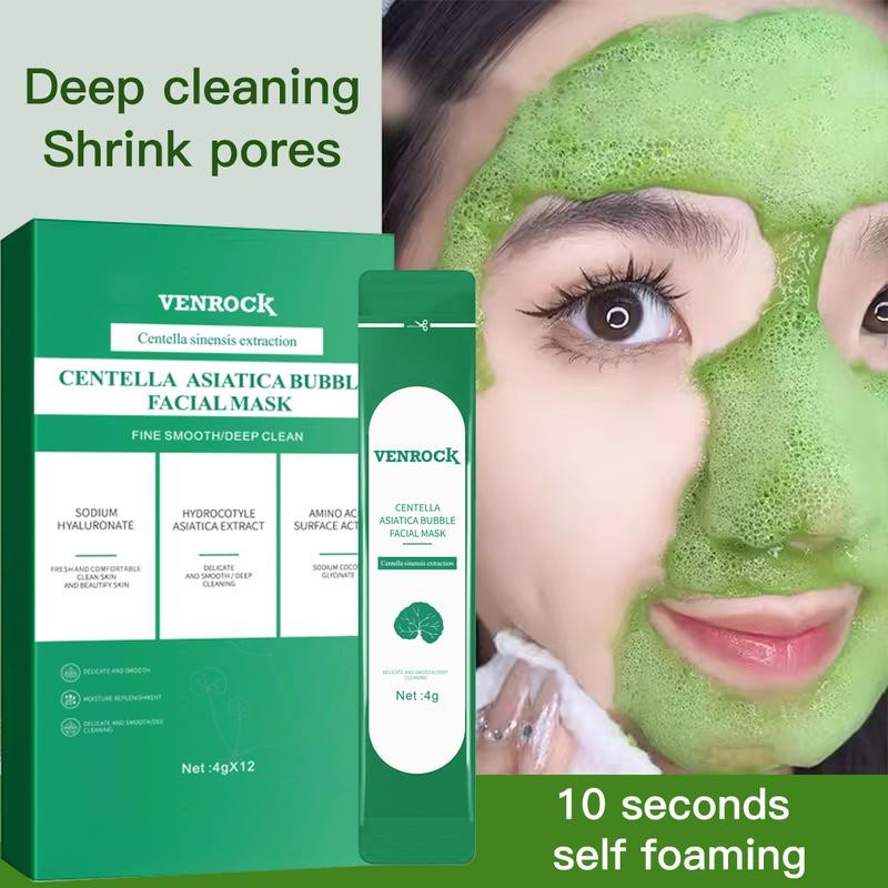 Centella foam facia lmask can remove black and control oil,deeply