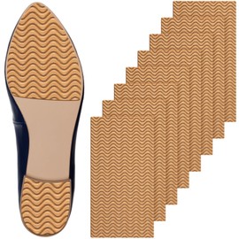 8 Almohadillas Antideslizantes de Parte Inferior de Zapatos Protector de Suela Autoadhesivo Agarres Antideslizantes para Zapatos Almohadillas para Suela de Zapatos (Beige, 5.9 x 3.2 Pulgadas)