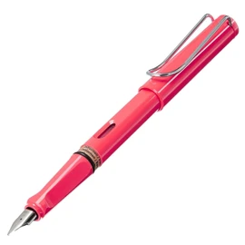 LAMY Safari Fountain Pen Neon Coral Fine Nib (L41F)