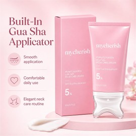 Crema Cuello PDRN Colágeno con Aplicador Gua Sha 90g Crema de cuello con inspiración PDRN y colágeno, aplicador gua sha integrado para una rutina diaria de cuidado de piel.