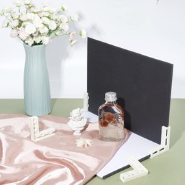 NBEADS Pack of 4 Background Holder for Standing Background Board, L Corner Brackets, Backdrop Bracket for Food, Jewellery, Cosmetics, Small Product, Studio, Photography Background