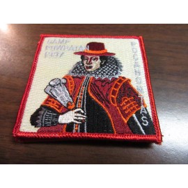 Camp Powhatan 1997 Pocahontas Red Border Patch   Cov16