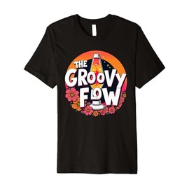 Lava Lamp Retro Aesthetic Psychedelic Groovy Vibes Premium T-Shirt