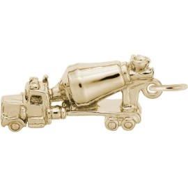 Rembrandt Gold-Plated Sterling Silver Cement Truck Charm by Rembrandt