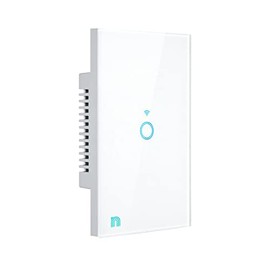 Bunker, Interruptor Inteligente Táctil Wifi, 1 Botón, Blanco