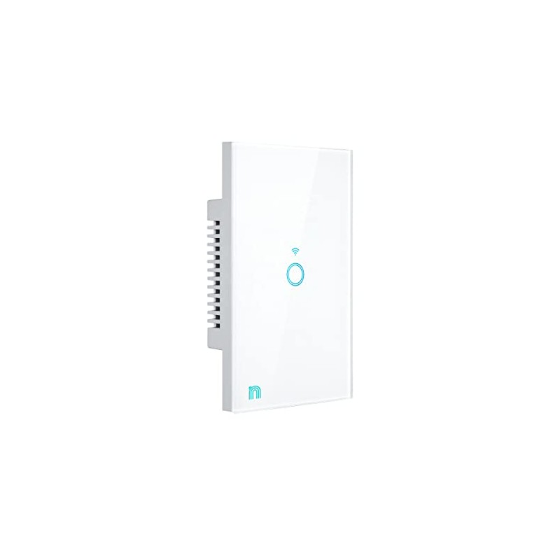 Bunker, Interruptor Inteligente Táctil Wifi, 1 Botón, Blanco