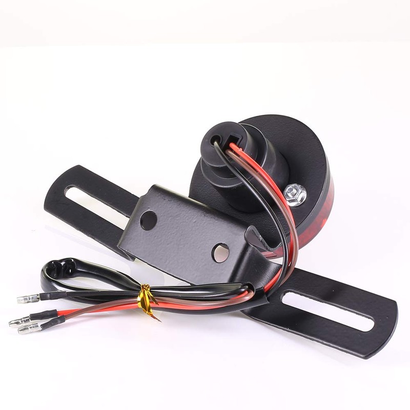 Krtopo Tail Brake Stop Motorcycle Turn Signal Light Red Chopped