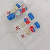 24Pcs Extra Short Press on Nails 4th of July Fake