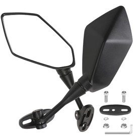 WONDER POINT Universal Motorcycle Rearview Mirror, Rear View Mirrors Compatible with CBR600 F4 / F4I (1999–2006), CBR900 919 929 954 (1998–2003), RC51 RVT1000, DD250E DD300 DD350