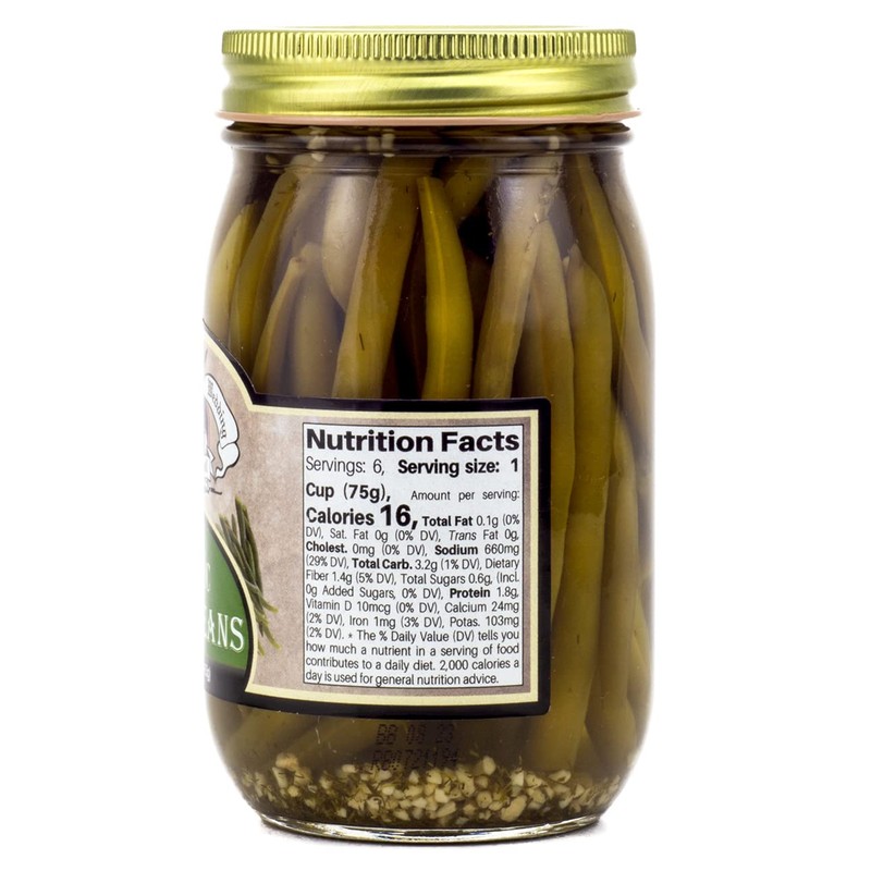 Amish Wedding Garlic Dilly Beans 16oz (Pack of 2)