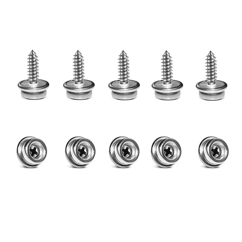 KPPTYTY Stainless Steel Marine Grade Boat Snaps, 24pcs, 3/8" Socket,