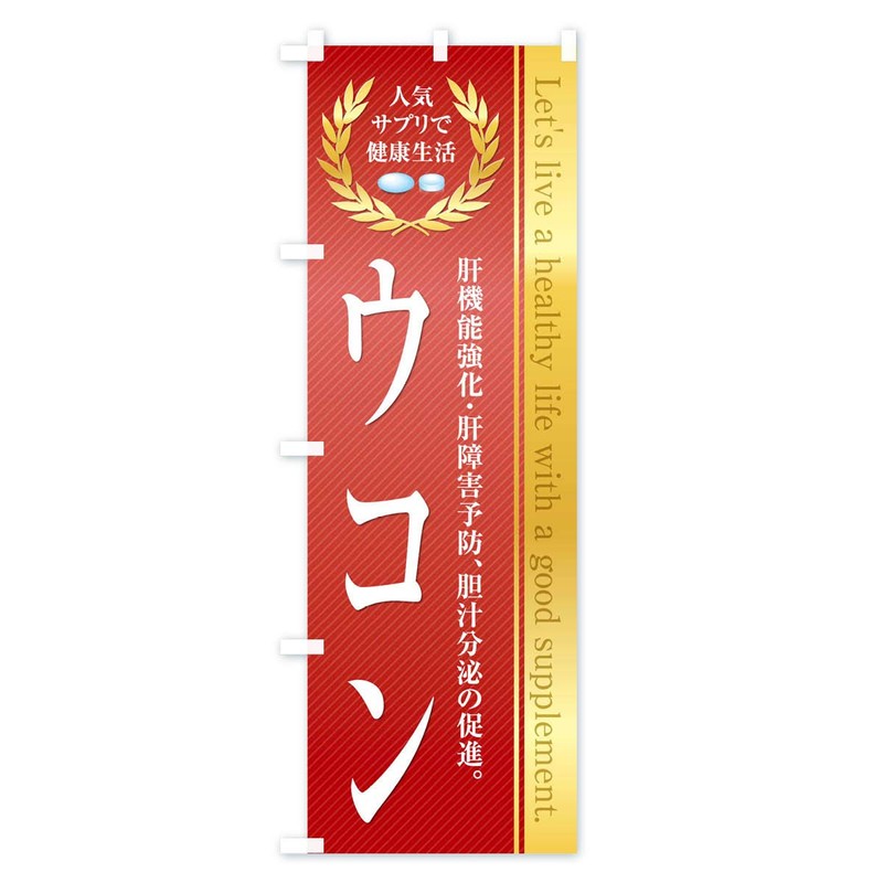 Healthy Food/Supplement/Turmeric Banner (Regular 23.6 x 70.9 inches (60 x