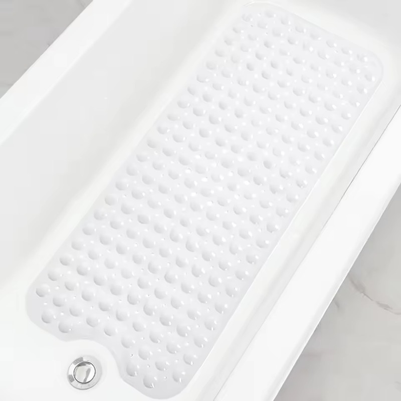 Extra Long Non-Slip Bathtub Mat with Suction Cups, 40 x