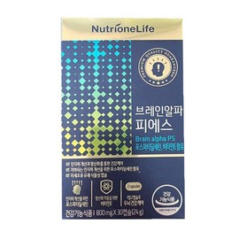 NutriOneLife 뉴트리원 브레인알파 피에스 800mg x 30캡슐 1개 / jh NutriOne Brain Alpha PS 800mg x 30 Capsules 1 Pack