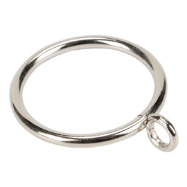 Curtain Rings with Eyelet for Curtain Rods 38mm Inner Diameter Metal Drapery Eyelet Curtain Rings 24 Pcs Silver TXZWJZ