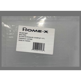 Home-X Set of 2 Microwave Bowl Splatter Cover Lids To Prevent Food Splatter 8” And 10”