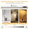 Hapfish Battery Powered Operated Wall Strip Lights, Rechargeable Magnetic LED