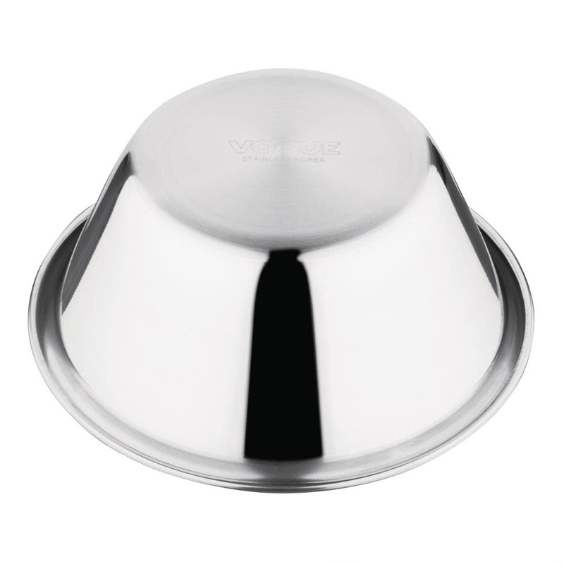 Vogue General Purpose Bowl 1Ltr 6.5 Stainless Steel Kitchen Dish